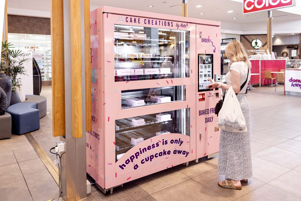 Australia’s first cupcake vending machine by Cake Creations By Kate (CCBK). 